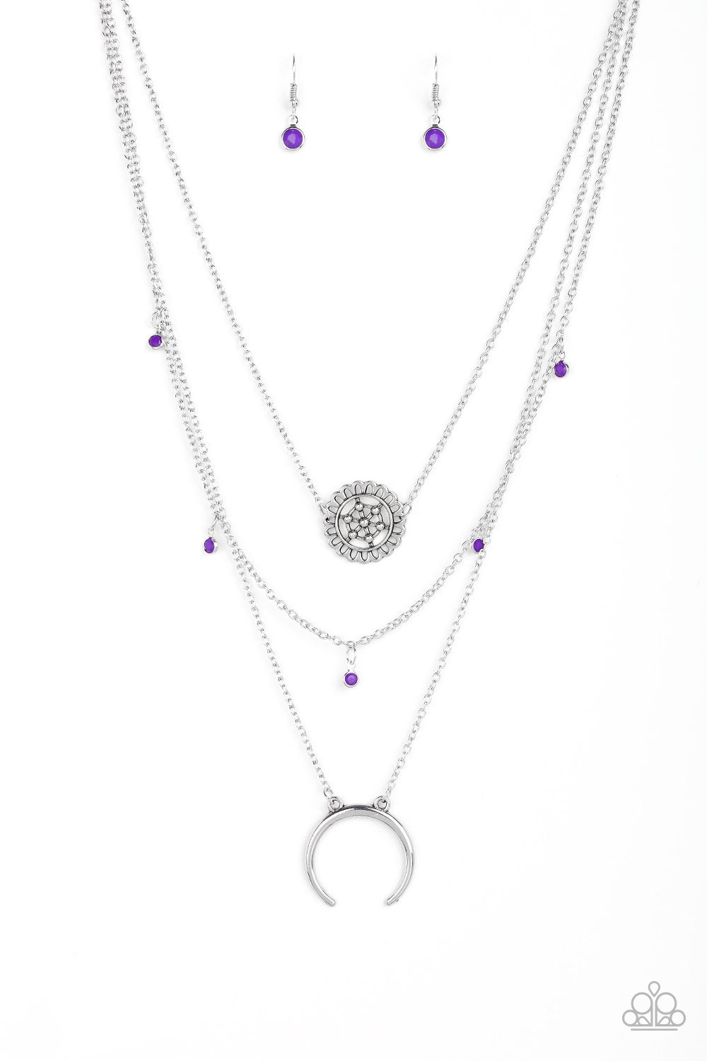 Lunar Lotus - Purple Necklace - Paparazzi Accessories