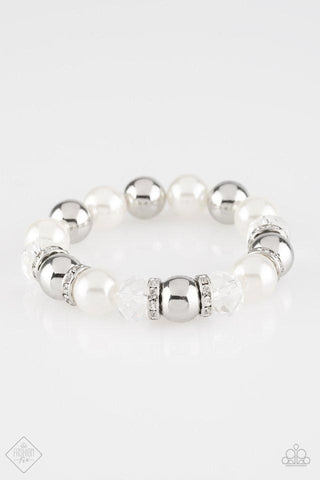 Camera Chic - White Bracelet - Paparazzi Accessories