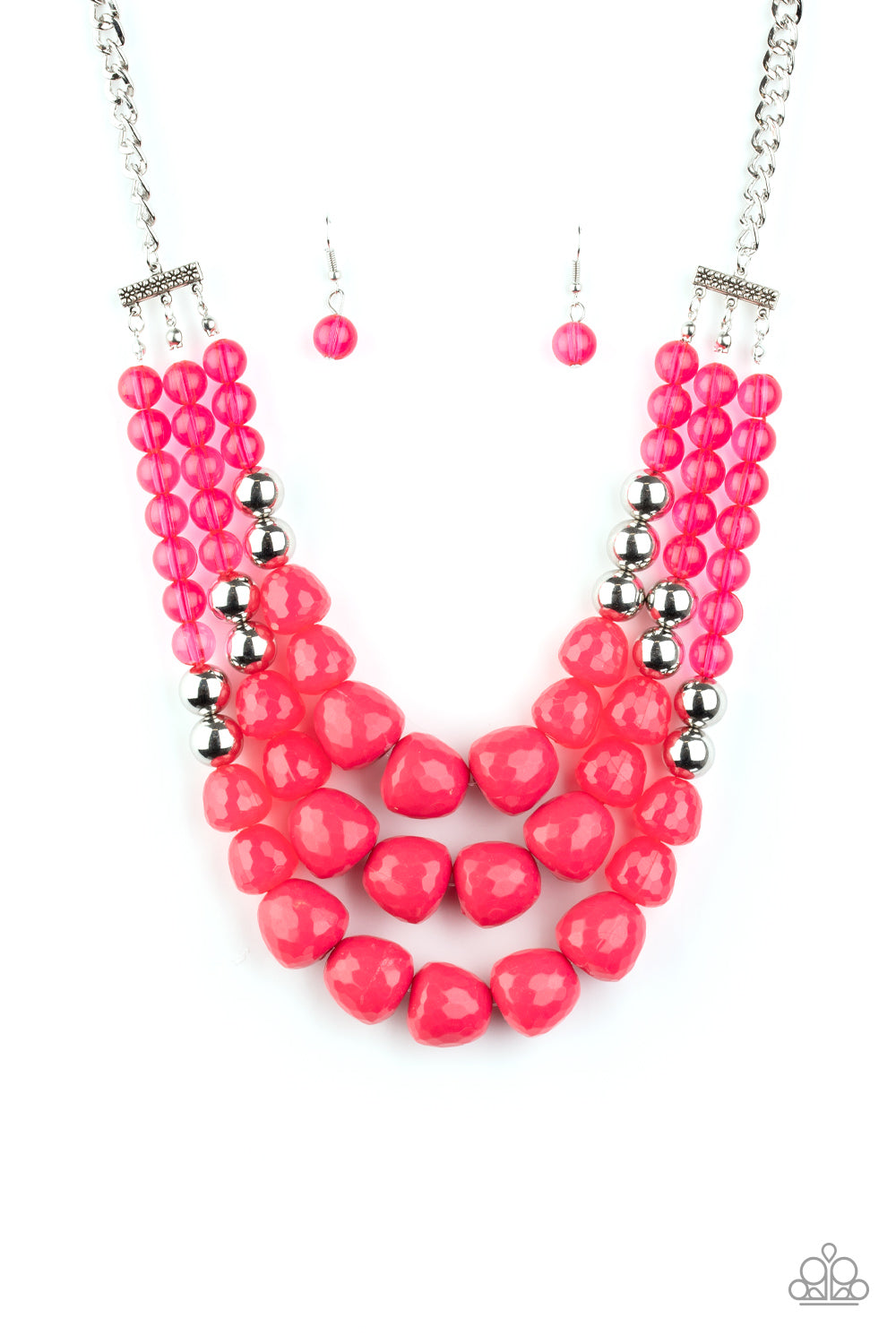 Forbidden Fruit - Pink Necklace - Paparazzi Accessories