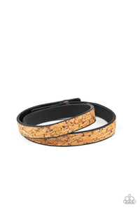 Space Warp - Copper Cork Bracelet - Paparazzi Accessories