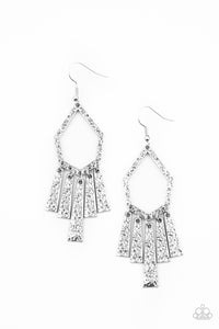Museum Find - Silver Earrings - Paparazzi Accessories