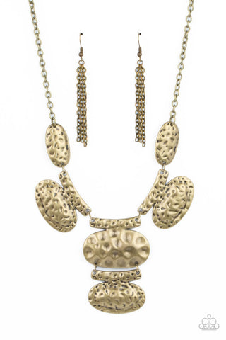 Gallery Relic - Brass Necklace - Paparazzi Accessories