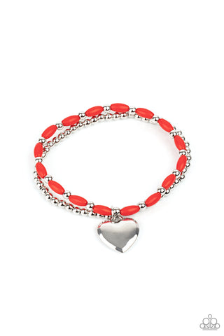 Candy Gram - Red Bracelet - Paparazzi Accessories
