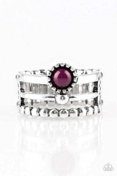 Summer Retreat - Purple Ring - Paparazzi Accessories