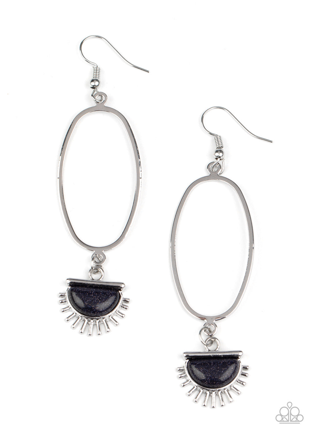 Sol Purpose - Blue Earrings - Paparazzi Accessories