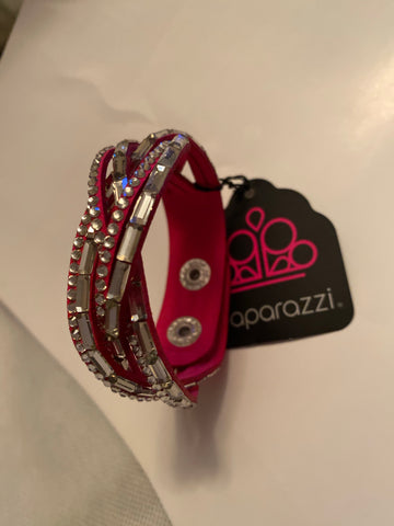 Too Cool For School - Pink Urban Bracelet - Paparazzi Accessories
