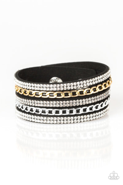 Fashion Fiend - Black Urban Bracelet - Paparazzi Accessories