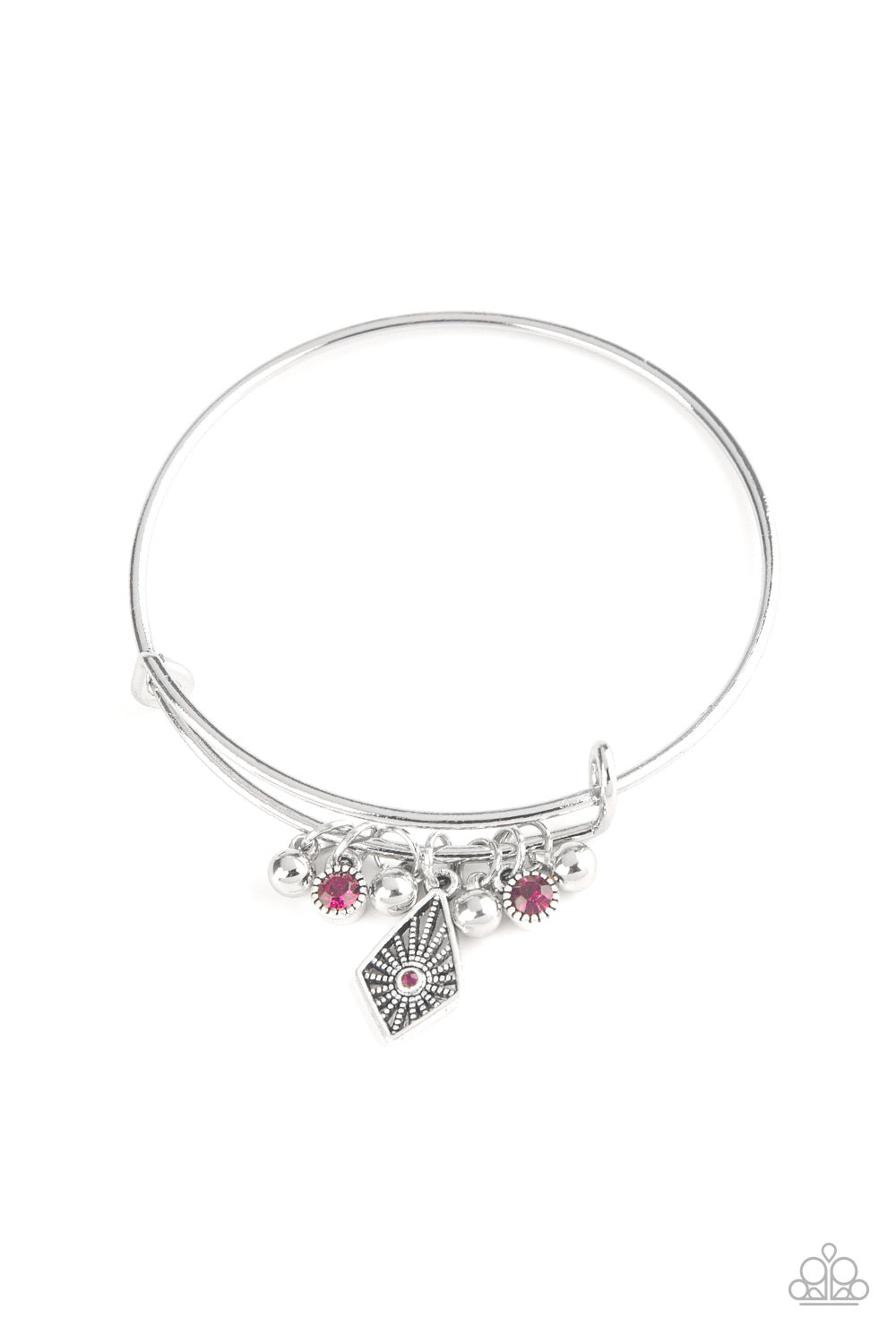 Treasure Charms - Pink Bracelet - Paparazzi Accessories