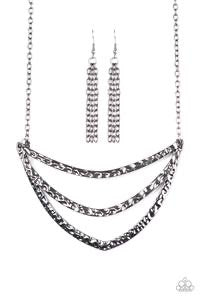 Jungle Rumble - Black Necklace - Paparazzi Accessories