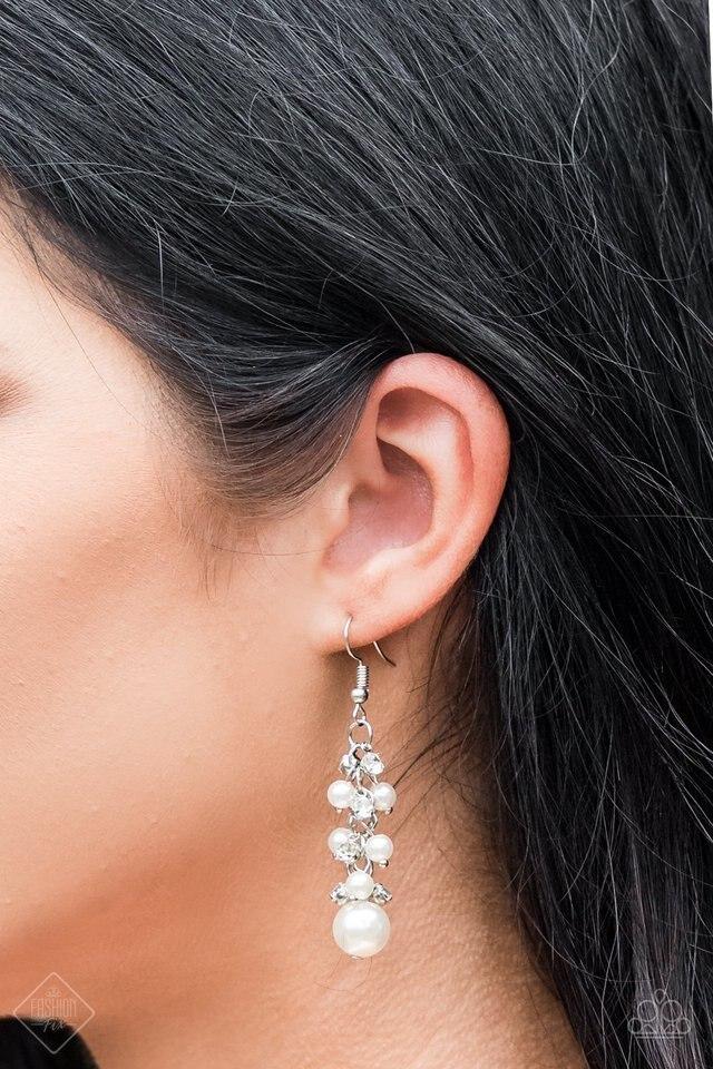 Classy Crescendo - Pearl Earrings - Paparazzi Accessories