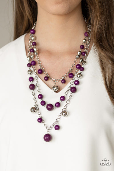 The Partygoer - Purple Necklace - Paparazzi Accessories