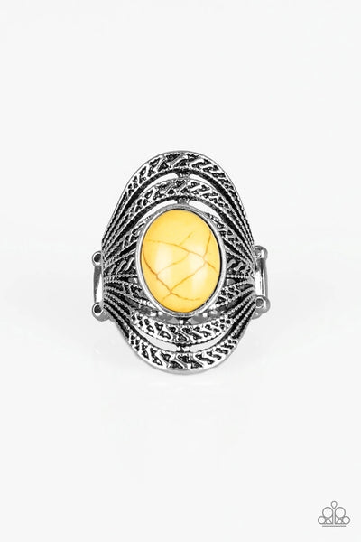 Royal Roamer - Yellow Ring - Paparazzi Accessories