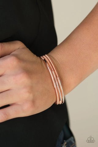 Its A Stretch - Copper Bracelet - Paparazzi Accessories