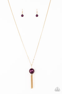 Belle Of The Ballroom - Purple Necklace- Paparazzi Accessories