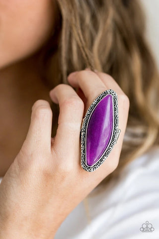 Mineral Mine - Purple Ring - Paparazzi Accessories