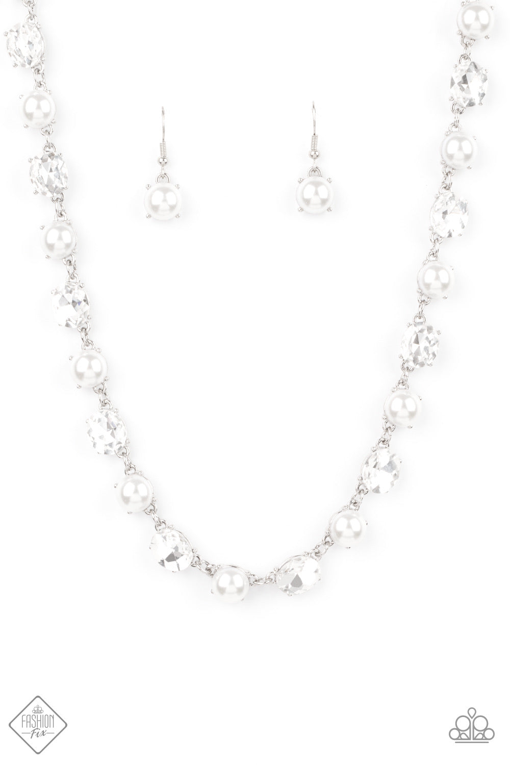 Go-Getter Gleam - White Necklace - Paparazzi Accessories