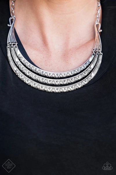 Primal Princess - Silver Necklace - Paparazzi Accessories