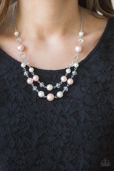 The Princess BRIDESMAID - Pink Pearl Necklace - Paparazzi Accessories
