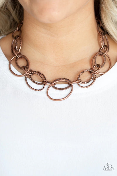 Very Avant Garde - Copper Necklace - Paparazzi Accessories