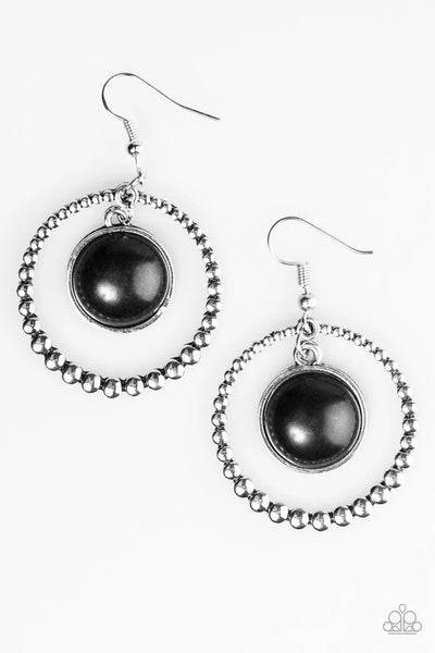 Give It My West - Black Earrings - Paparazzi Accessories