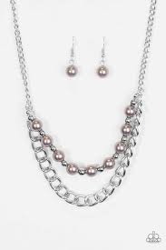 Glam and Grind - Silver Necklace - Paparazzi Accessories
