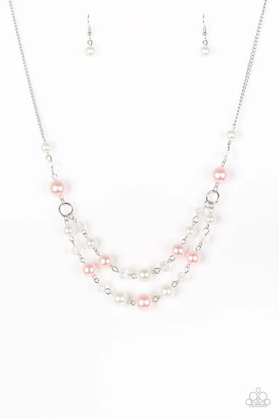 The Princess BRIDESMAID - Pink Pearl Necklace - Paparazzi Accessories
