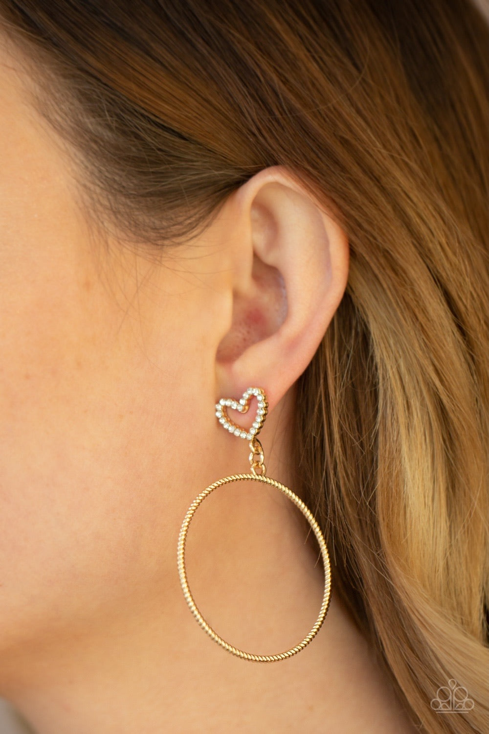 Love Your Curves - Gold Earrings - Paparazzi Accessories