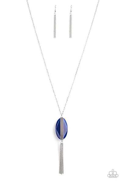 Tranquility Trend - Blue Stone Necklace - Paparazzi Accessories