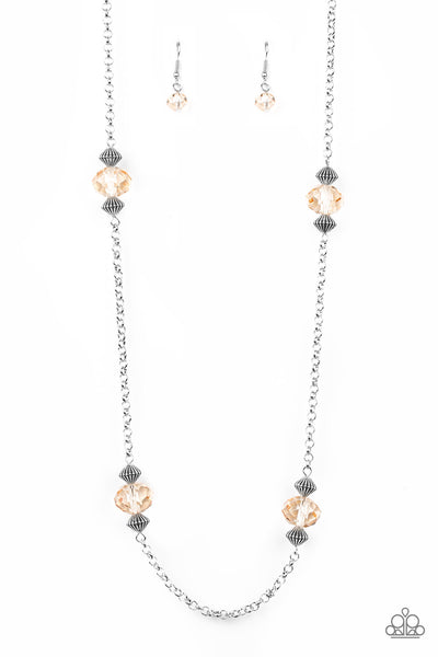 Season of Sparkle - Brown Bead Necklace - Paparazzi Accessories