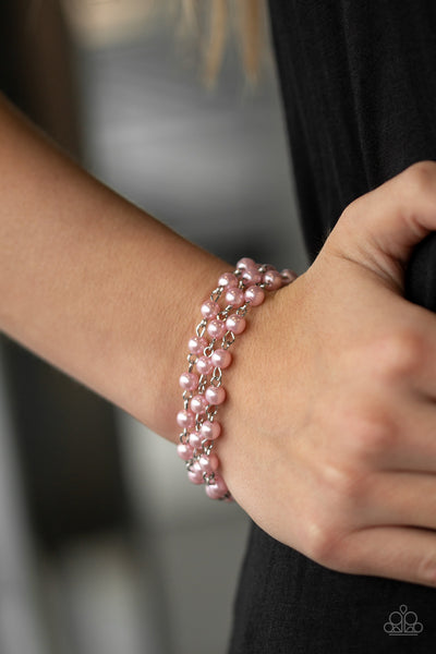 Stage Name - Pink Pearl Bracelet - Paparazzi Accessories