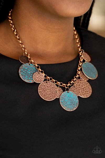 Treasure Huntress - Copper Necklace - Paparazzi Accessories