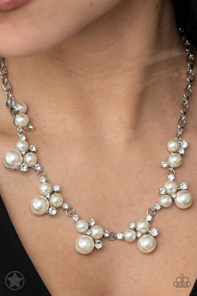 A Toast To Perfection - White Necklace - Paparazzi Accessories