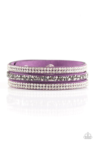 Mega Glam - Purple Urban Bracelet - Paparazzi Accessories