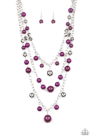 The Partygoer - Purple Necklace - Paparazzi Accessories