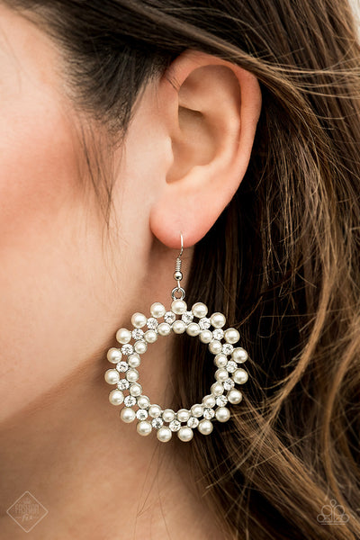 Pearl Rhinestone Earrings - Paparazzi Accessories