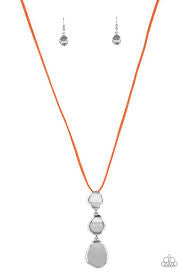 Embrace the Journey - Orange Necklace - Paparazzi Accessories