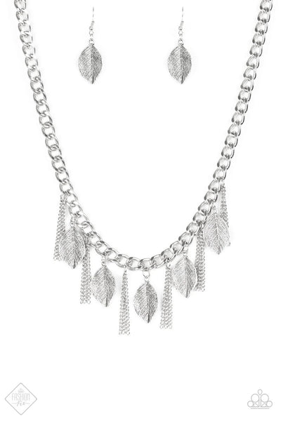 Serenely Sequoia - Silver Necklace - Paparazzi Accessories