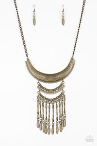 Eastern Empress - Brass Necklace - Paparazzi Accessories