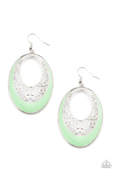 Orchard Bliss - Green Earrings - Paparazzi Accessories