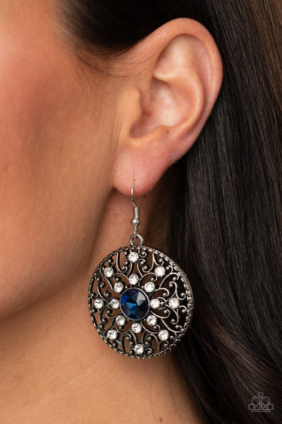 GLOW Your True Colors - Blue Earrings - Paparazzi Accessories