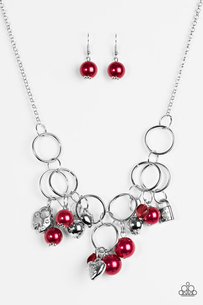 In A Bind - Red Necklace - Paparazzi Accessories