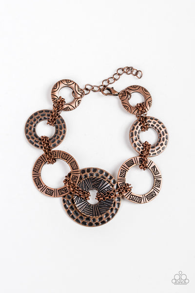 Way Wild - Copper  Bracelet - Paparazzi Accessories