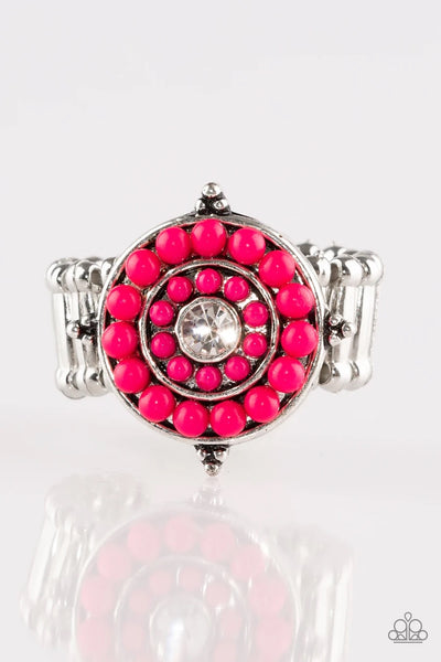 High - Tide Pool Party - Pink Ring - Paparazzi Accessories