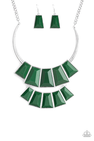 Paparazzi Lions, Tigress, and Bears Necklace - Green
