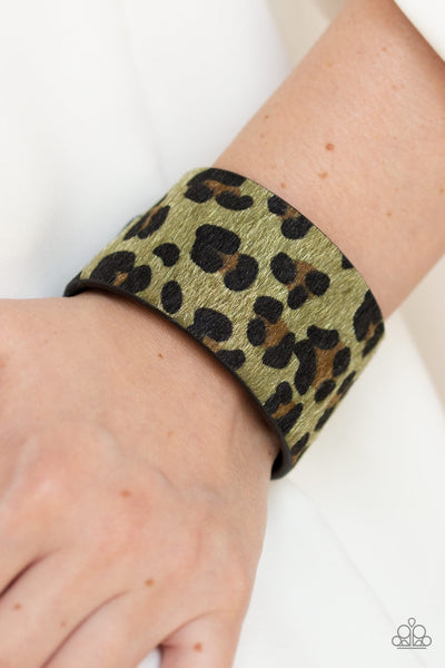 Paparazzi Cheetah Cabana Bracelet - Green