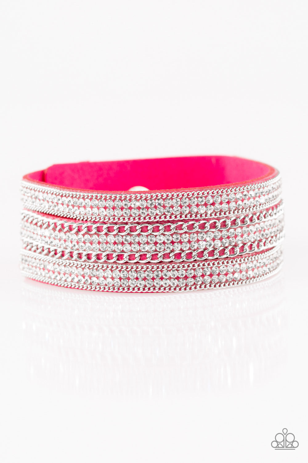 Dangerously Drama Queen - Pink Urban Bracelet - Paparazzi Accessories