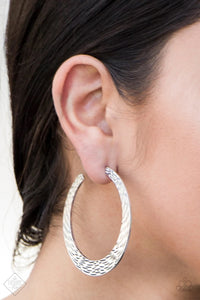 In My Element - Silver Hoop Earrings - Paparazzi Accessories