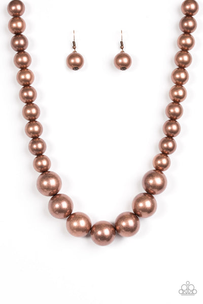 Glamour Glare - Copper Necklace - Paparazzi Accessories