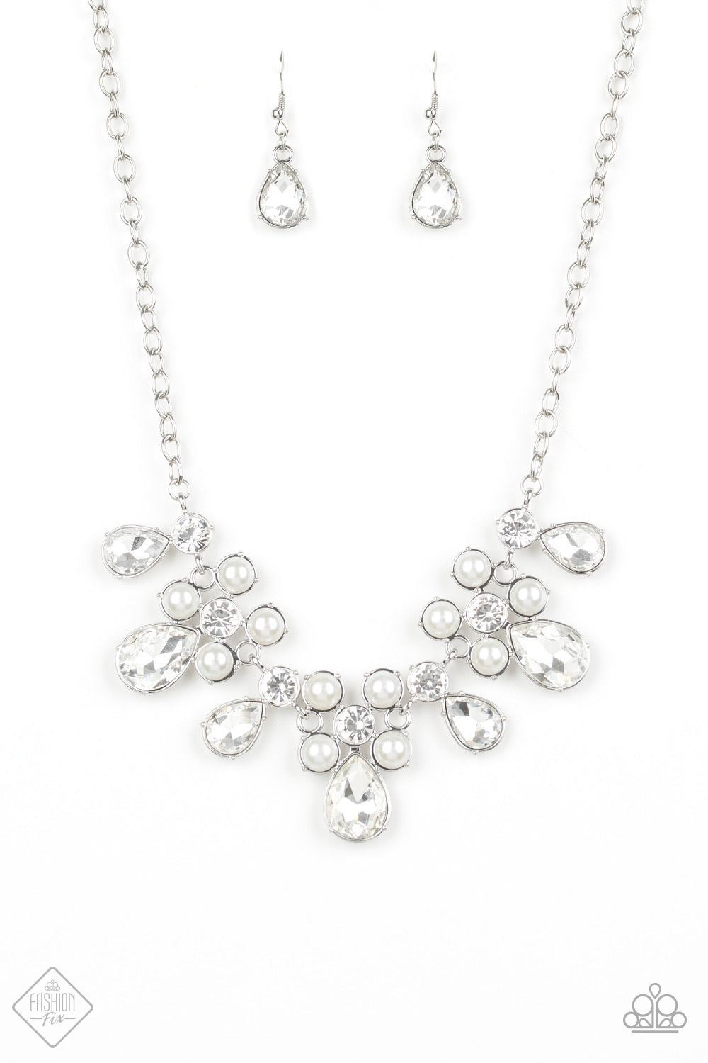 Paparazzi Demurely Debutante Necklace-White