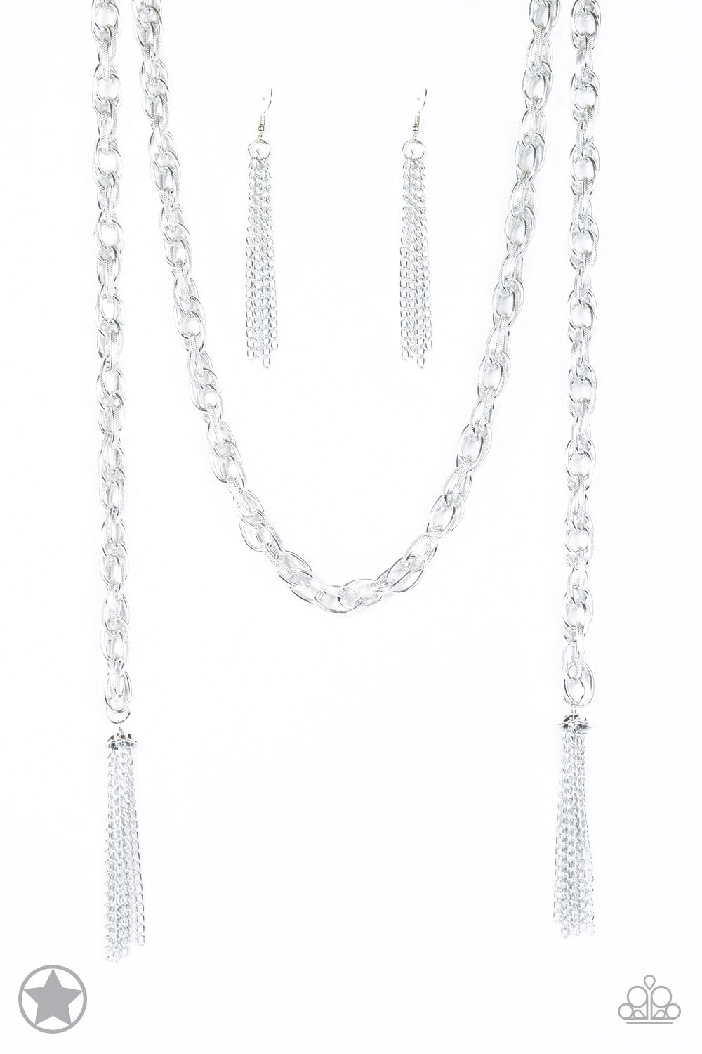 SCARFed for Attention - Silver Chain Necklace - Paparazzi Accessories